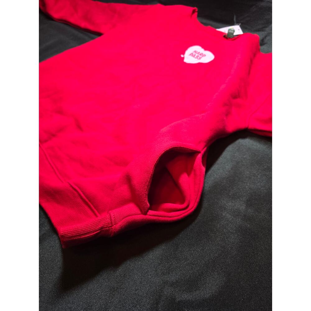 Wild Fable Hard Pass Graphic Sweatshirt Red Crewneck Pullover - Picture 4 of 7